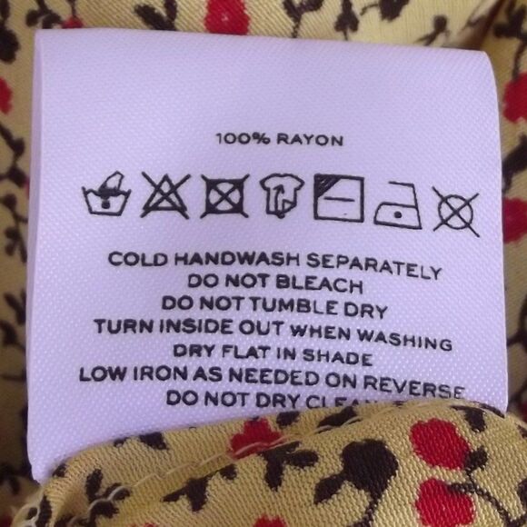 FAITHFULL THE BRAND Dress, 8, True Wrap, Short sleeves, Yellow/Floral print - Picture 13 of 13